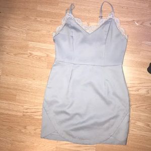 Light Blue Mini With Floral Detail